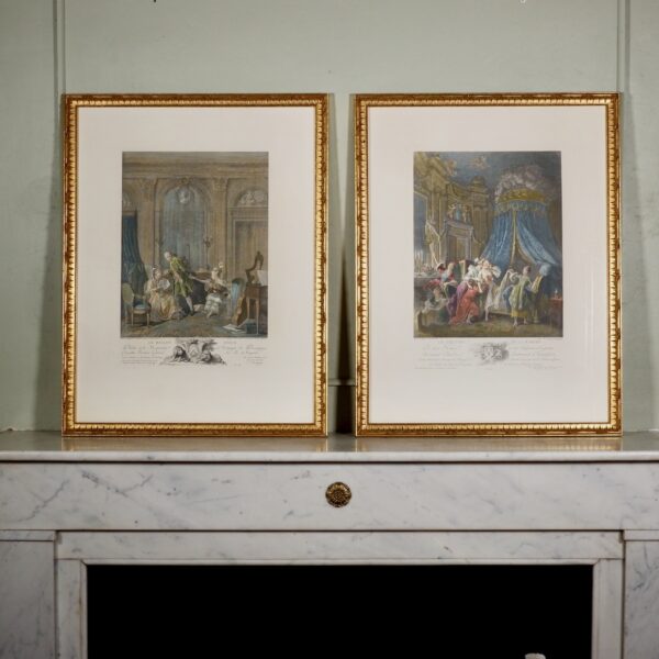 Large pair of French Engravings