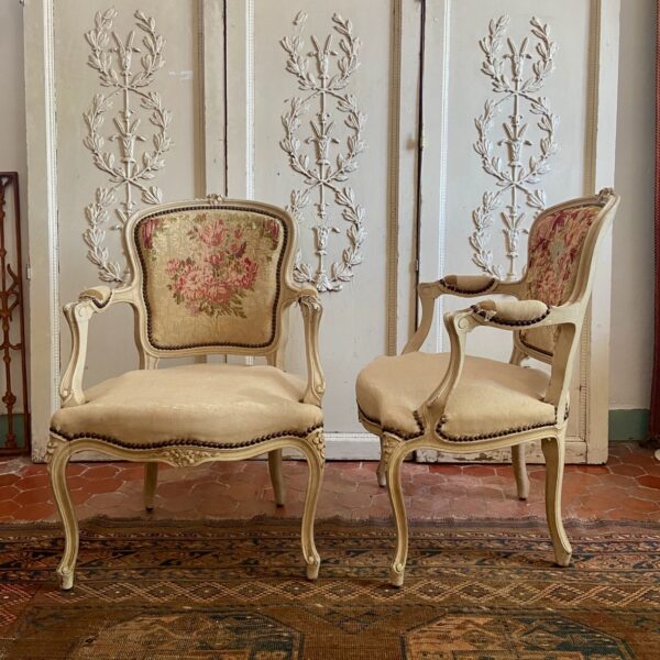 Pair Of French Louis XV Style Chairs - Image 7