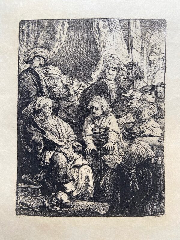 Rembrandt's engraving "Joseph telling his dreams"
