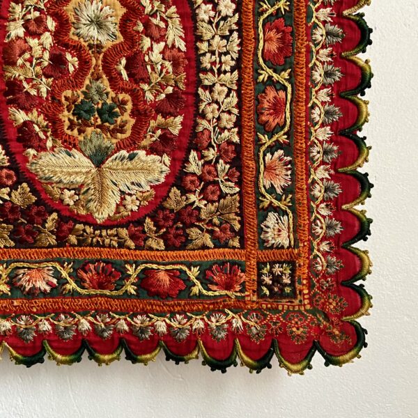 Antique Embroidered Palampore - Image 16