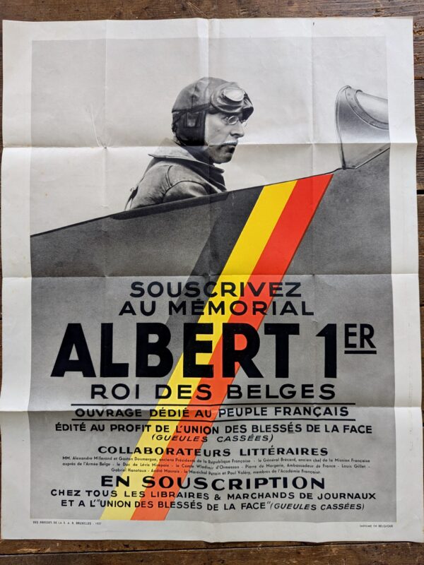 A Belgian Propaganda poster dedicated to the French Great War veterans'