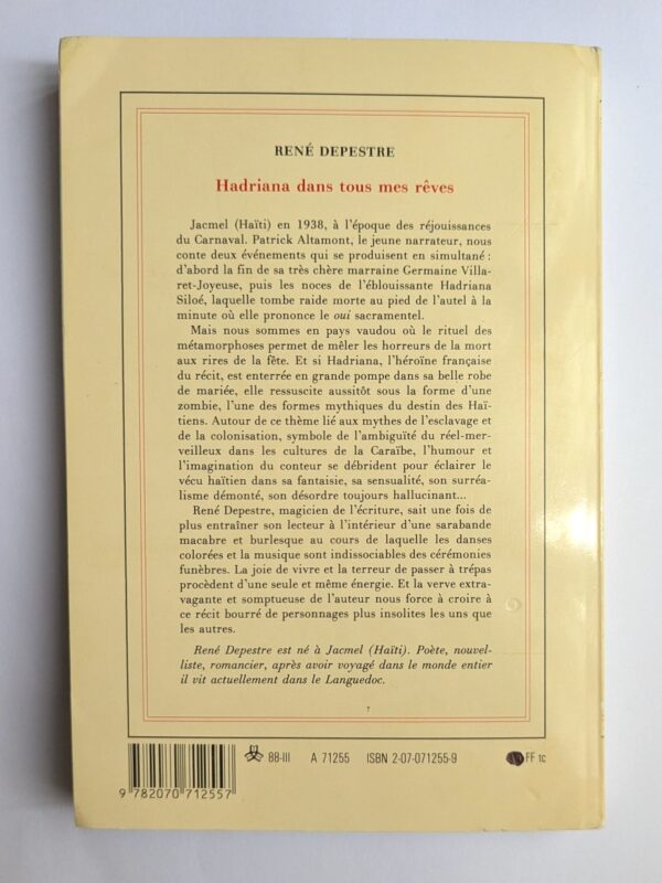 Signed copy of 'Hadriana Dans Tous Mes Reves' by Rene Depestre - Image 5